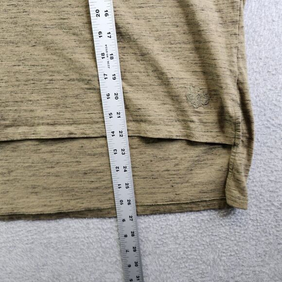 Ted Baker Top Womens 5 Green Heathered Hi Low Hem Side Slits Neutral Boho - Picture 8 of 14